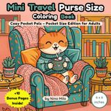 Mini Cozy Pocket Pals Mini Travel Purse Size Coloring Book