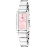 Festina F20767/2 Mademoiselle Polshorloge Dames Zilverkleurig/Goudkleurig Staal Rechthoekig