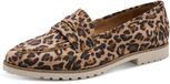 Tamaris Dames Instappers 1-24219-46 Luipaardprint Bruin Maat 37 EU