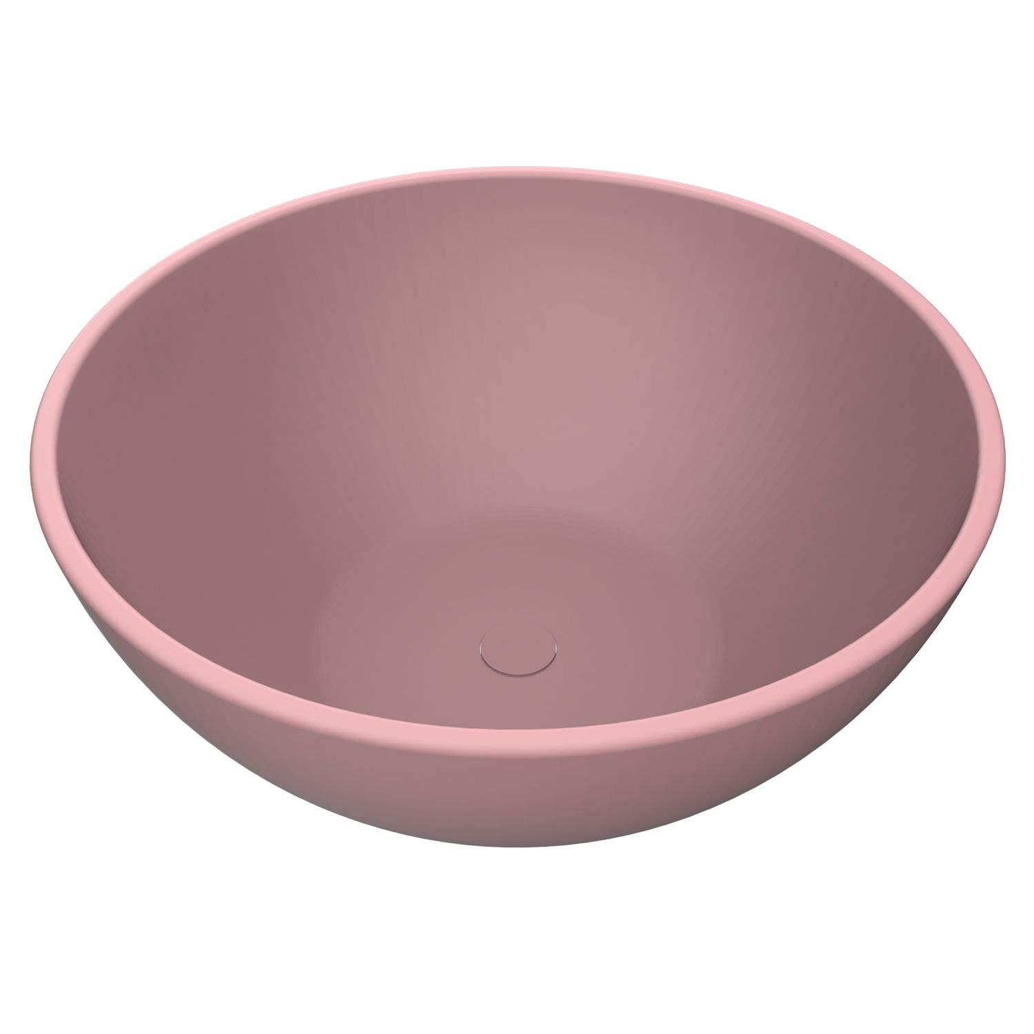 Arcqua Prince Waskom Opbouw - 38cm - rond - mat roze