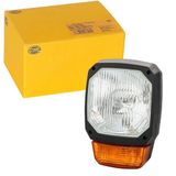 HELLA 1EA 328 450-001 Halogeen-Koplamp - 12V - Inbouw - Lenskleur: Geel - Stekker: DEUTSCH stekker - Midden