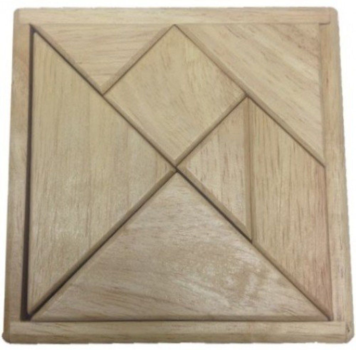 Spelletjesboer.nl Tangram Rubberwood blank 12cm