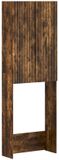 vidaXL Toiletkast ARNHEM Gerookt eiken 66 x 25,5 x 190 cm Bewerkt hout