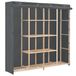 VidaXL Kledingkast 173x40x170 cm stof grijs