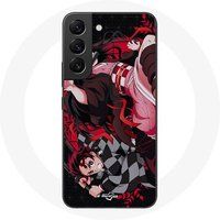 Maniacase Case voor Samsung Galaxy S21 FE Demon Slayer Tanjiro Nezuko Attack Combat