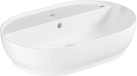 GROHE Essence Opzetwastafel – 60 cm – Met Kraangat & Overloop – Glanzend Keramiek – Wit