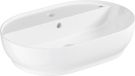 GROHE Essence Opzetwastafel – 60 cm – Met Kraangat & Overloop – Glanzend Keramiek – Wit