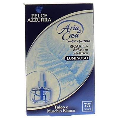 Felce Azzurra - Navulbare elektrische diffuser - Talkum - Witte muskus - 6 stuks