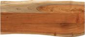 vidaXL Tafelblad rechthoekig natuurlijke rand 80x40x3,8 cm acaciahout