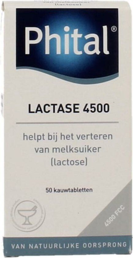 Phital Lactase 4500 Kauwtabletten - 50 stuks