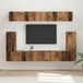 Maison Exclusive - Ensemble de meuble TV, 5 pièces. Fabriqué en bois recyclé et fibre de bois