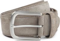 Suitable Riem Suède Leer Taupe - Maat 95 - Heren leren broekriem / broeksriem - Ceintuur - Riem casual