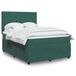 Maison Exclusive - Lit boxspring avec matelas, vert foncé, 140x190 cm, velours