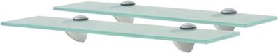 vidaXL zwevende schappen van glas - 2 stuks - 40x10 cm - 8 mm dik