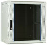 DSIT 12U witte wandkast met glazen deur 600x450x635mm