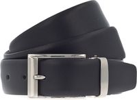 Vanzetti Leren Riem Dresscode: Business 35mm Cambered Belt W110 Black Zwart