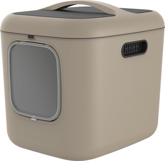 Boon Rotho Biala XL Cat Litter Box - Cappuccino