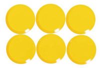 MAUL Magneet MAULpro rond 6 stuks geel