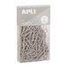 APLI Upnorth Bureauklemmen, 19978, metaal, 28 mm, verpakking met 140 stuks, grijs, minimalistisch design