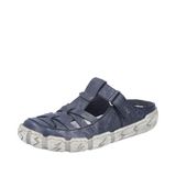 Rieker Dames lage schoenen L0396, dames mocassin, pantoffels, Blauw, 40 EU
