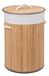 FORNOR 14827 Bamboe wasmand met deksel 48 l - Ø 35 x 50 cm