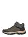 Skechers Santoro Hopkins Wandellaarzen voor heren, Synthetisch mesh van olijfleer, 42 EU