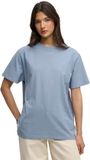 Superdry Essential T-shirt met logo en losse pasvorm Dames Tidal Blue XXS