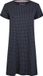 By Louise Essential Dames Nachthemd Korte Mouw AOP Blauw - Maat XL