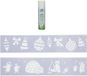 Merkloos / Sans marque Jja Showroom And Head Office Kerst sfeer raamsjablonen met ECO spuitsneeuw - Mix van 9x soorten - 24 x 60 cm - raamdecoraties