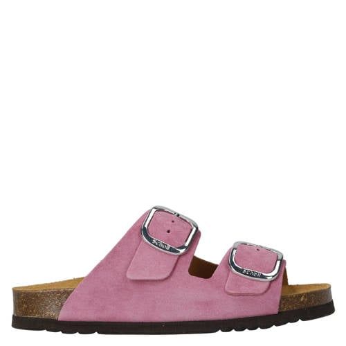 Scholl Noelle imitatieleren leren slippers roze