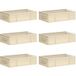 Maison Exclusive - Boîte de rangement avec fenêtre transparente 6 pc Tissu intissé