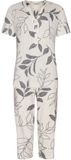 Pastunette Premium Pyjama Leaf Shadows - Viscose - Beige/Grijs - Maat 36