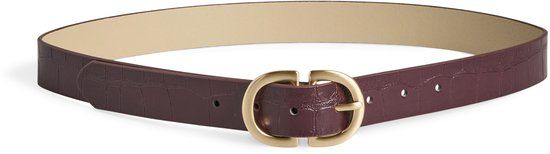 PIECES PCJUVA CROCO JEANS BELT NOOS WB PU - Winetasting - Polyester - Dames - Kinderen - Herfst/Winter