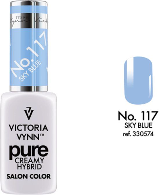 VICTORIA VYNN Gel Nagellak - Gel Polish - Pure Creamy Hybrid - Sky Blue - 117 - 8 ml