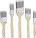 Pinceau set pour peinture - 5 pièces - Bois/Plastique - Beige