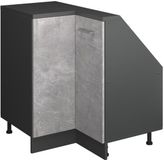 Vicco R-Line Hoekkeukenkast voor schuine wand – 75.6 cm met 1 deur Beton
