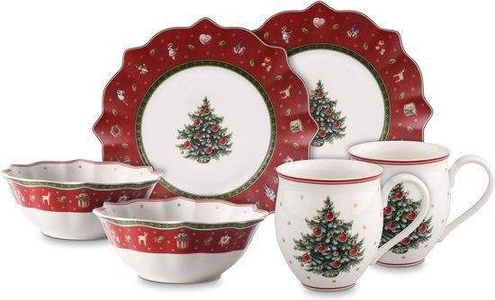 Villeroy & Boch Toy's Delight Breakfast Set - 6-Piece - Red