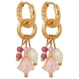 Label Kiki gold plated oorbellen Niva