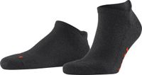 FALKE Keep Warm kort eenkleurig wol sneakersokken enkelsokken unisex grijs - maat 42-43