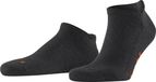 FALKE Keep Warm kort eenkleurig wol sneakersokken enkelsokken unisex grijs - maat 42-43
