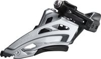 Shimano Deore FD-M6020 Voorderailleur 2x10-speed Side Swing Klem laag zwart/zilver