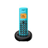 ALCATEL E260 – draadloze DECT-telefoon – compact design – groot display met achtergrondverlichting – handsfree – functie voor het blokkeren van ongewenste oproepen – blauw