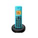 ALCATEL E260 – draadloze DECT-telefoon – compact design – groot display met achtergrondverlichting – handsfree – functie voor het blokkeren van ongewenste oproepen – blauw
