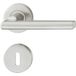 Häfele Garniture de béquille LDH 2181 acier inoxydable mat, cylindre profilé PZ