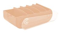 Exacompta - Ref. 5346123D - 1 Learning Box BUNNYBOX A7 - afmetingen 25x13,2x8,5 cm - kleur koraal/kristal - capaciteit tot 900 kaarten in A7-formaat
