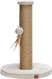 Designed by Lotte Krabpaal Ribbed - Incl speeltje - Ribbed stof/jute - Lichtgrijs - 35x35x50 cm