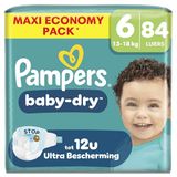 Pampers Baby-Dry Maat 6, 84 Luiers, 13-18kg