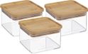 5Five - Pot de cuisine - Berlino - 3x - plastique/bambou - 500 ml