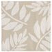 HEMA Theedoek 65x65 Katoen Bladeren Beige (zand)