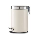 Zeller 18218 pedaalemmer 3L metaal crème 17 x 26 x 17 cm